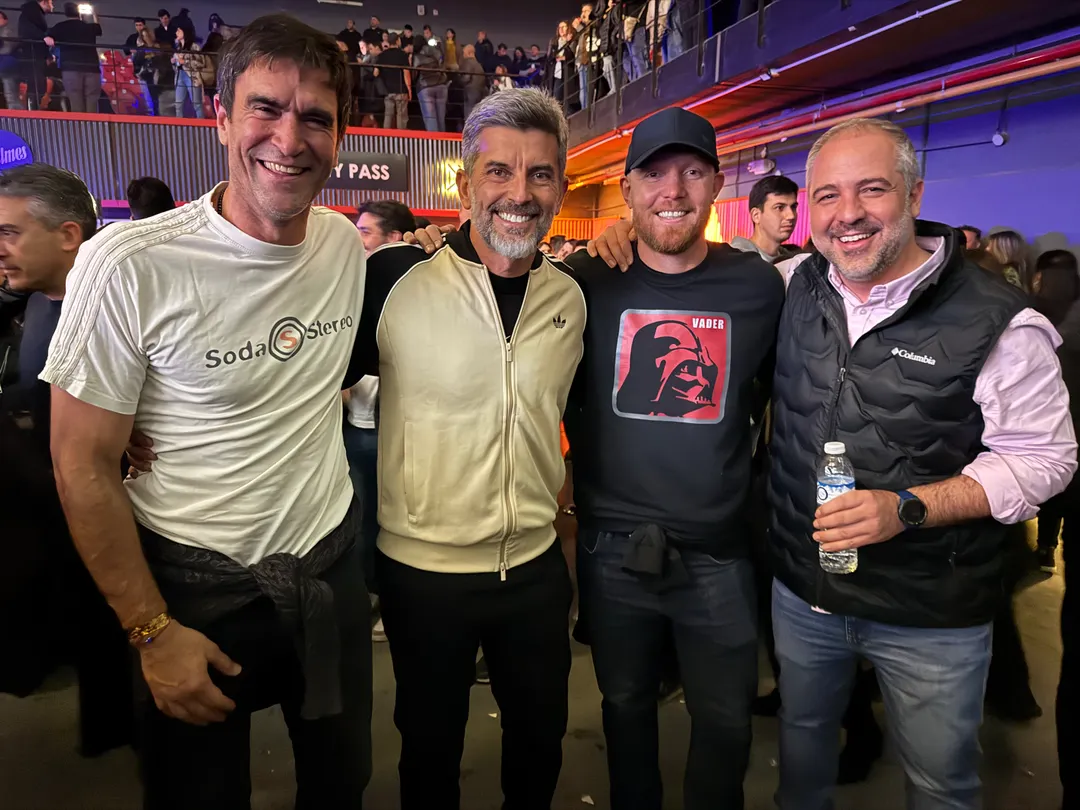 Emir Andraos, Ulpiano Suarez, Esteban Allasino y Matías Stevanato: la foto viral de los intendentes amantes de Soda.