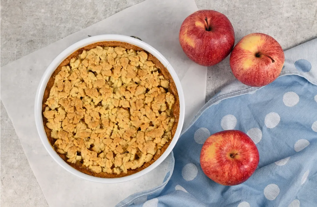 Una receta simple y deliciosa de crumble de manzanas para hacer en minutos.