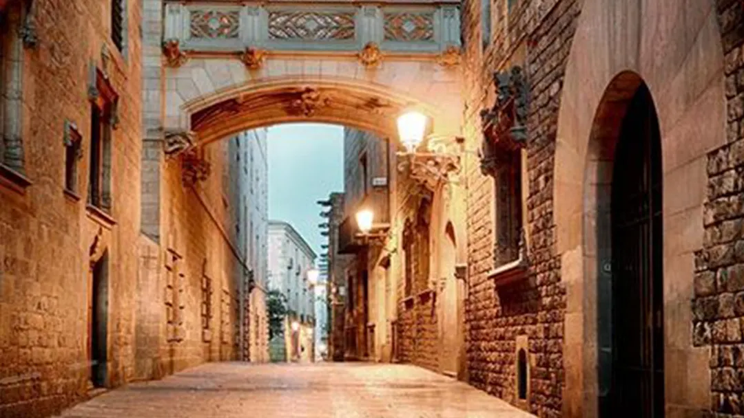 Barrio gótico de Barcelona.