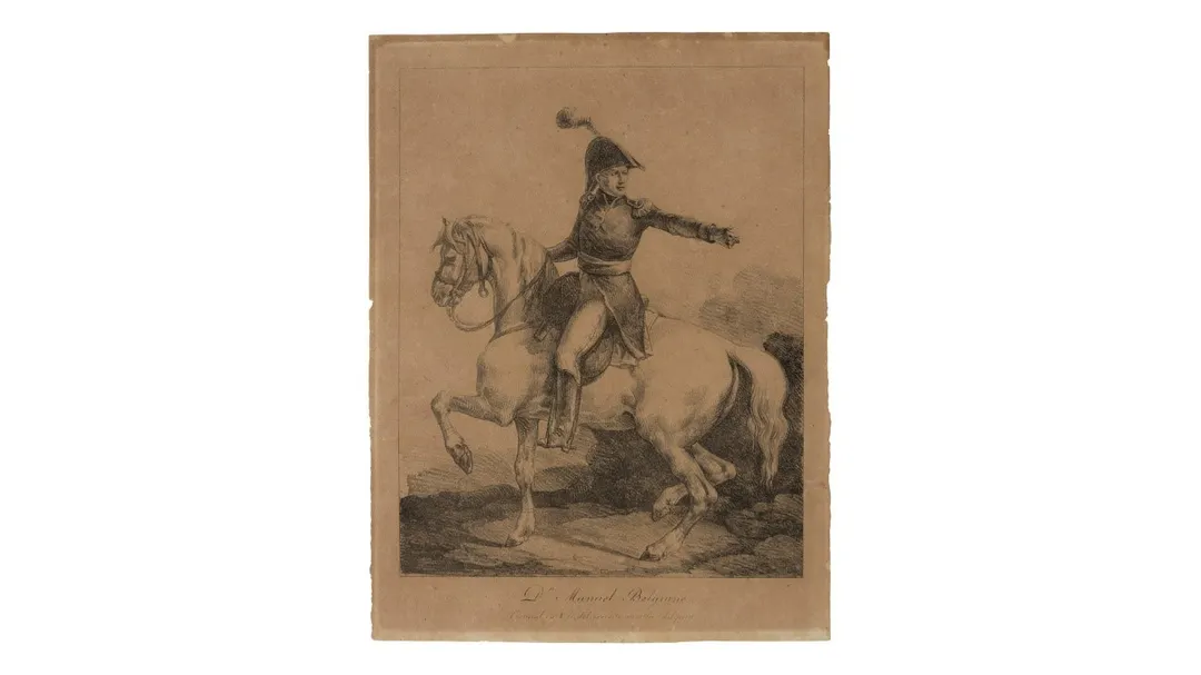 Belgrano en el grabado de T. Géricault