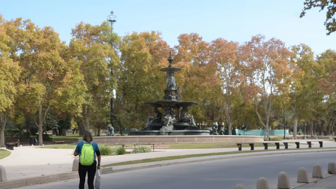 La Fuente de los Continentes, una de las zonas apuntadas para hacer peatonal. 