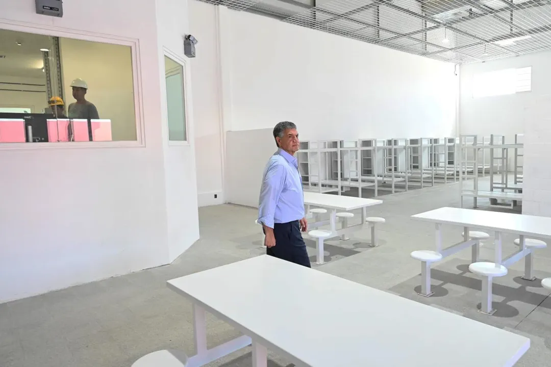 El jefe de Gobierno porteño, Jorge Macri, en la cárcel de Marcos Paz.