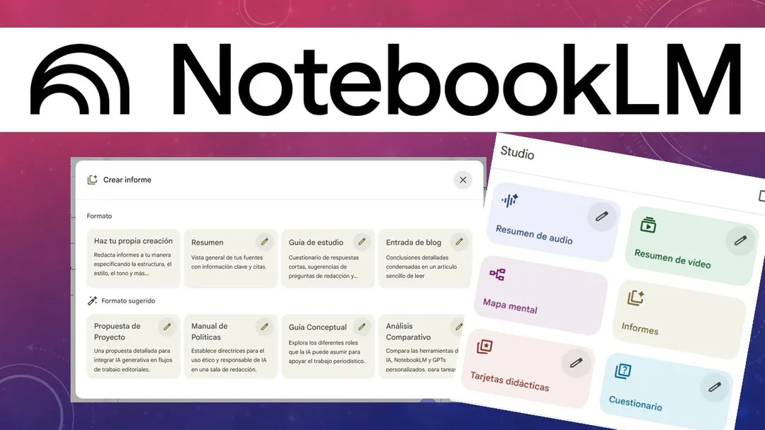 NotebookLM: cambios para la IA de Google.