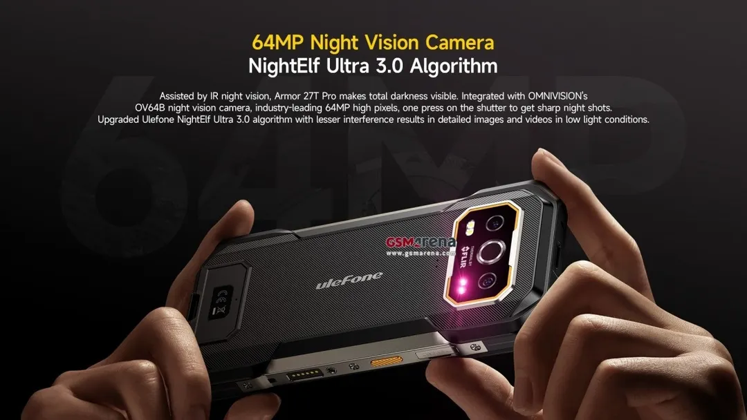 Conectividad 5G avanzada y lente con visión nocturna dedicada.