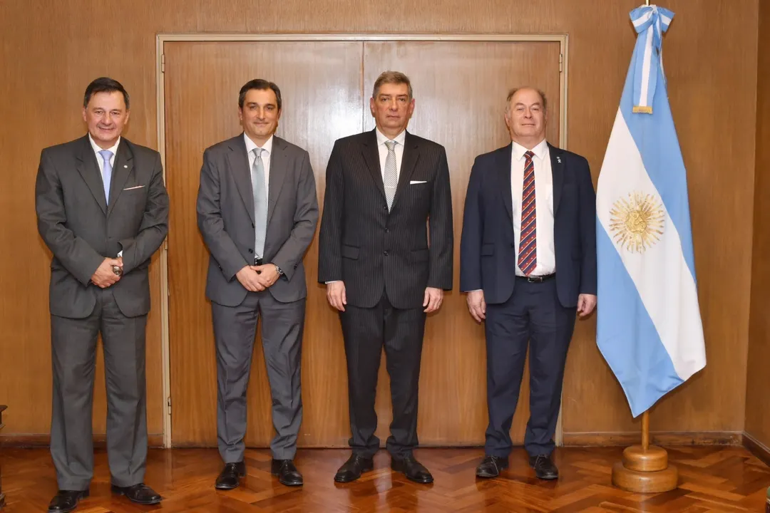 Horacio Rosatti junto a Gustavo Castiñeira de Dios, Alberto Pizarro y Juan Ignacio Pérez Curci.