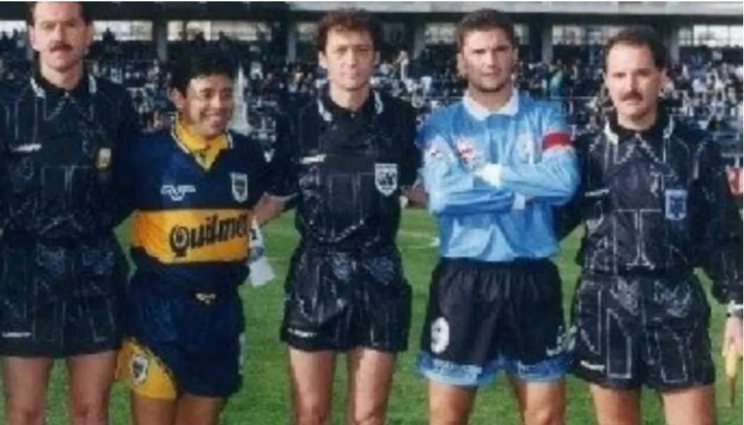 Luis Oliveto y Diego Armando Maradona.
