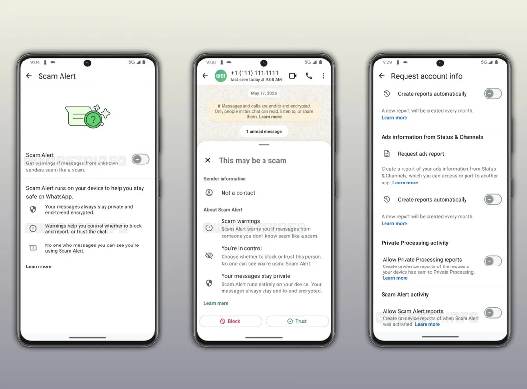 Las alertas aparecerán principalmente en conversaciones iniciadas por números desconocidos. Foto: wabetainfo