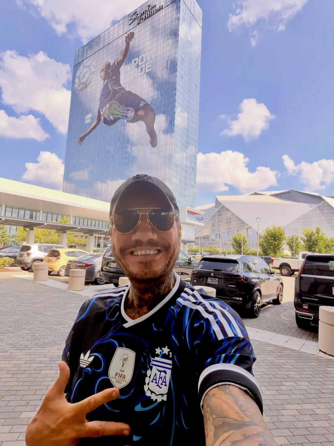 El conductor de televisión celebró con enorme euforia los goles que le dieron la clasificación a la final a la Scaloneta.