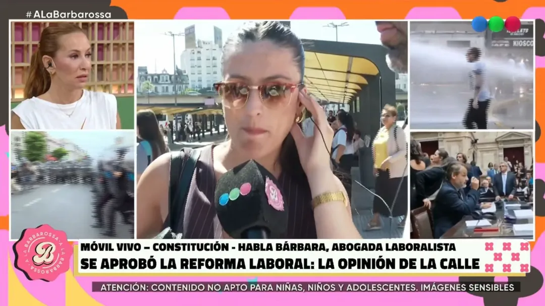 Bárbara, abogada laboralista, habló sobre la reforma laboral en A la Barbarossa.