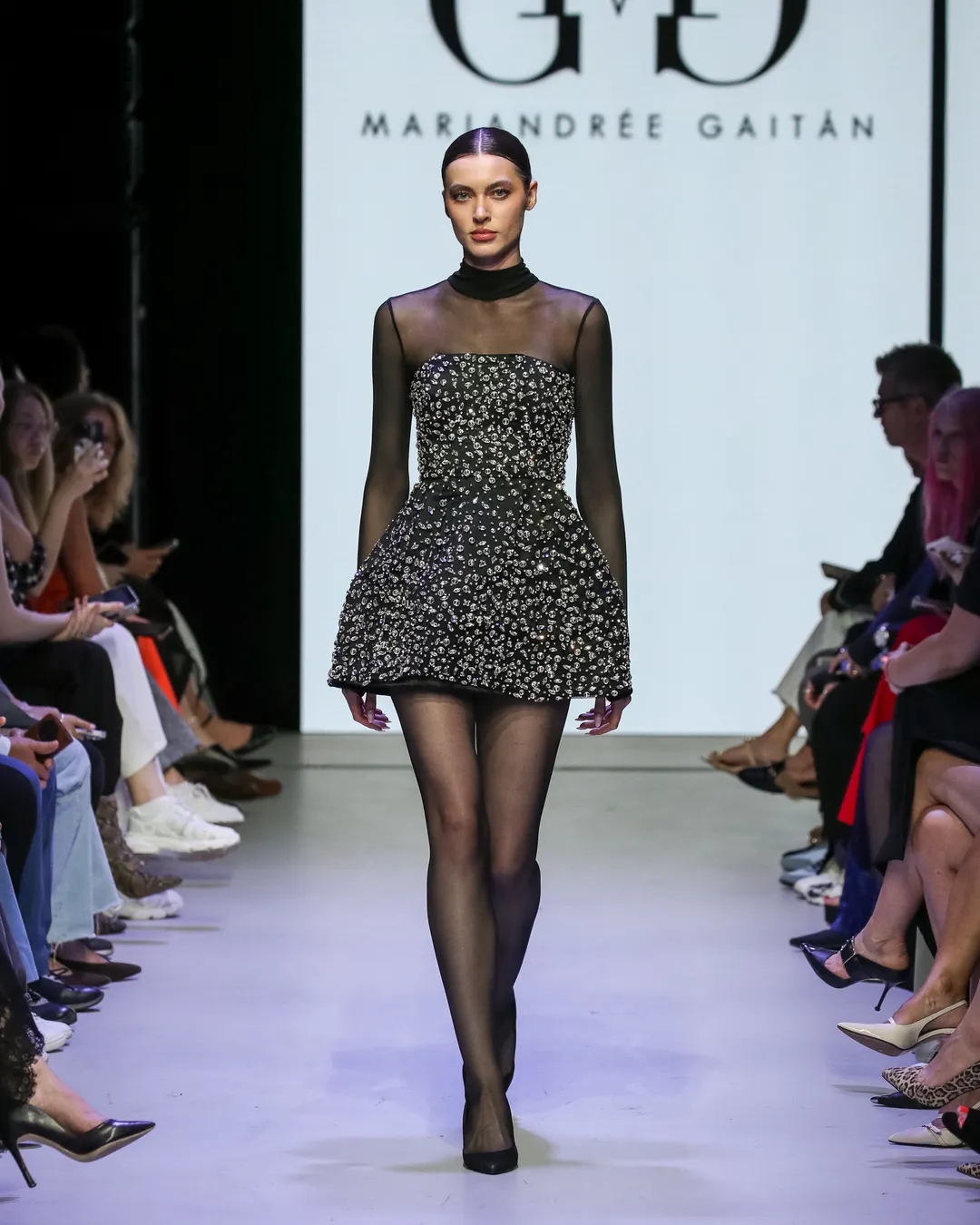 Mariandrée Gaitán at Moscow Fashion Week.