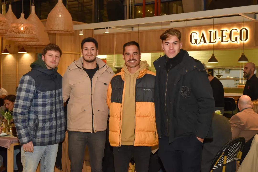 Francisco Simionato, Moreno Yamil, Leandro Ojeda, Famiglietti Juan Andrés, jugadores del Alemán Jockey.