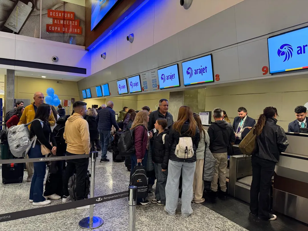 El primer vuelo directo de Mendoza a Punta Cana fue completo. 