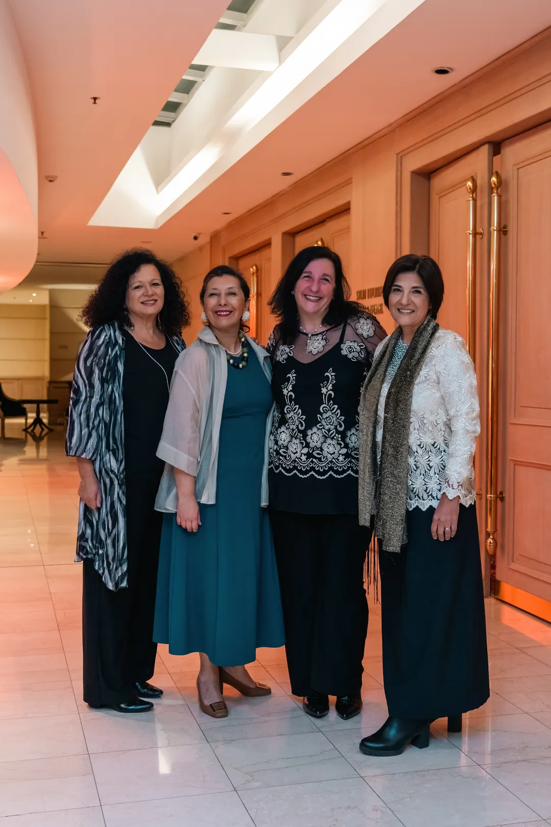 Susana Hemsy, Carina Egea, Fernanda Rodríguez y Marcela Carrizo.