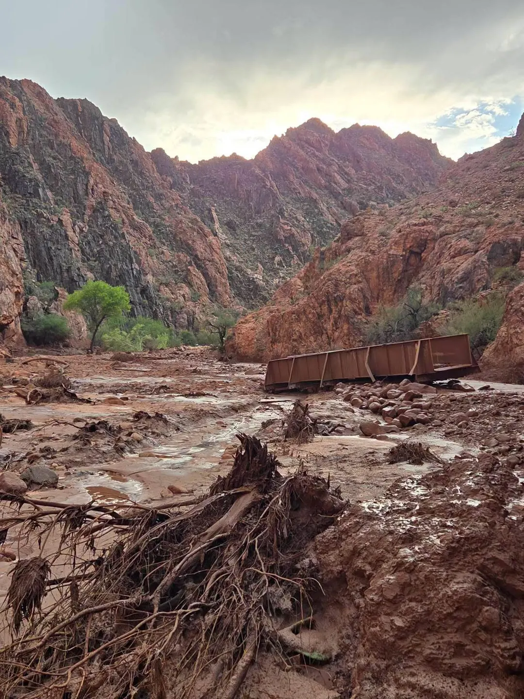Inundación en el Gran Cañón.