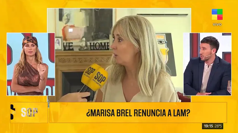 Maria Brel, la panelista que podría renunciar a LAM. 