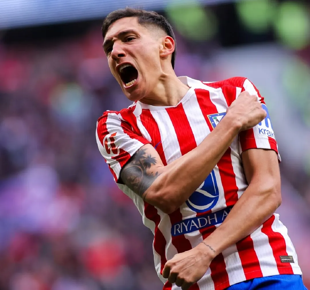 Nahuel Molina sufrió una lesión muscular durante el partido entre Atlético de Madrid y Celta de Vigo.