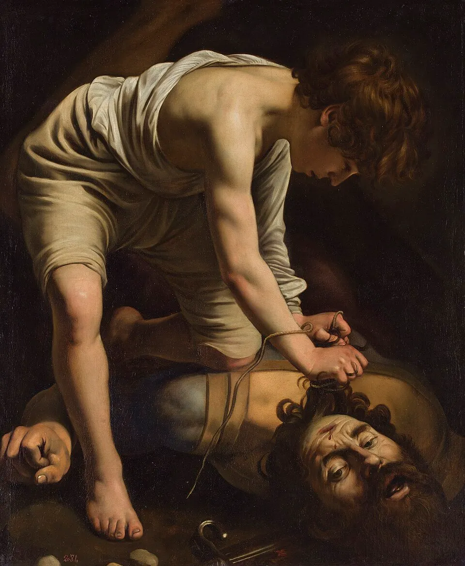 David vencedor de Goliat, pintura de Caravaggio. Foto: Wikipedia