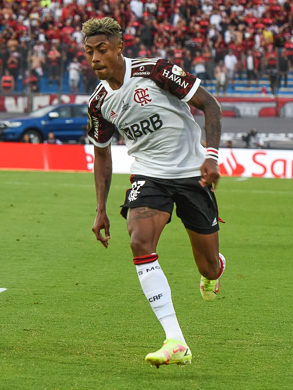 Bruno Henrique recordó la final de Lima frente a River con una pícara frase.