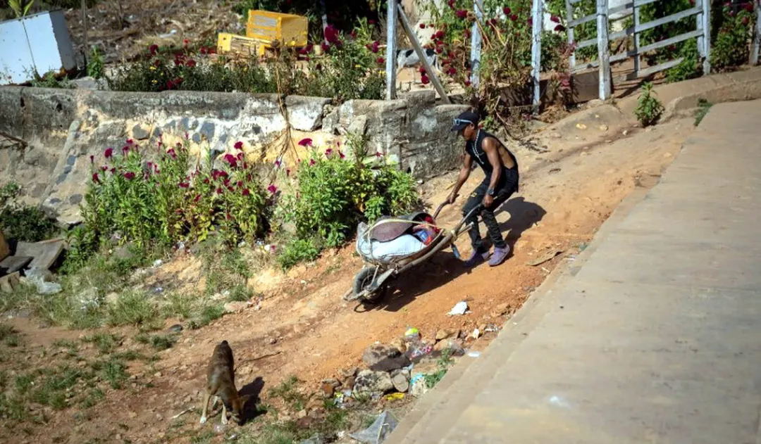 Venezuela en sitio de búsqueda de oro bajo condiciones poco propicias. Foto Efe