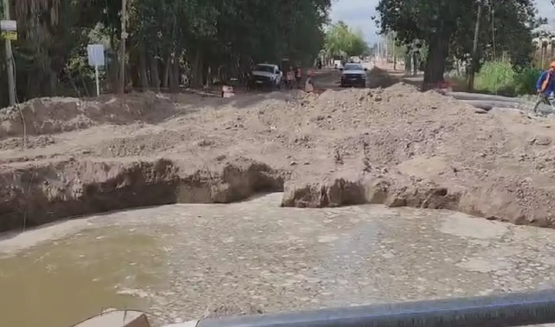 Socavón en Guaymallén 