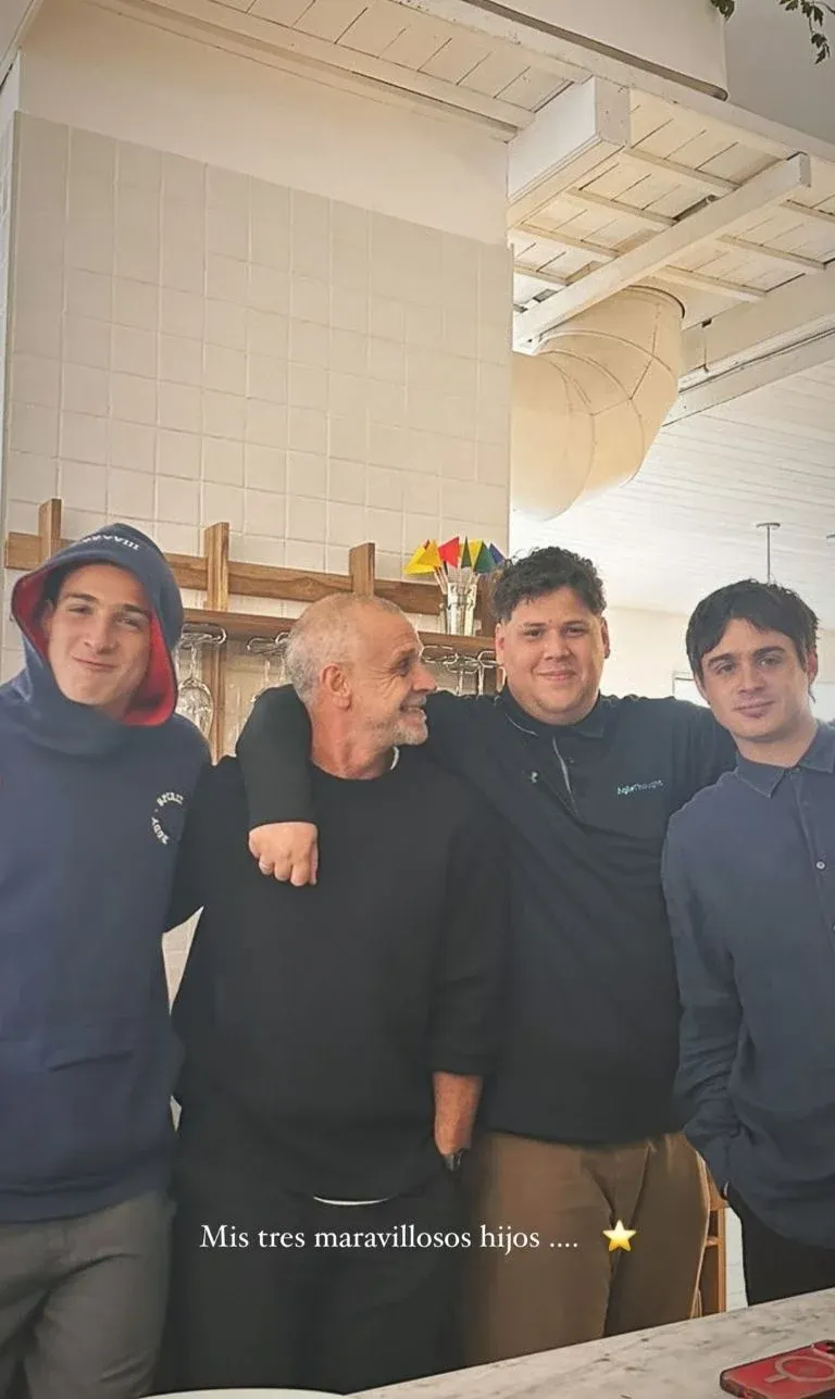 De izquierda a derecha, los hijos de Christian Petersen, Francis, Lans y Hans.