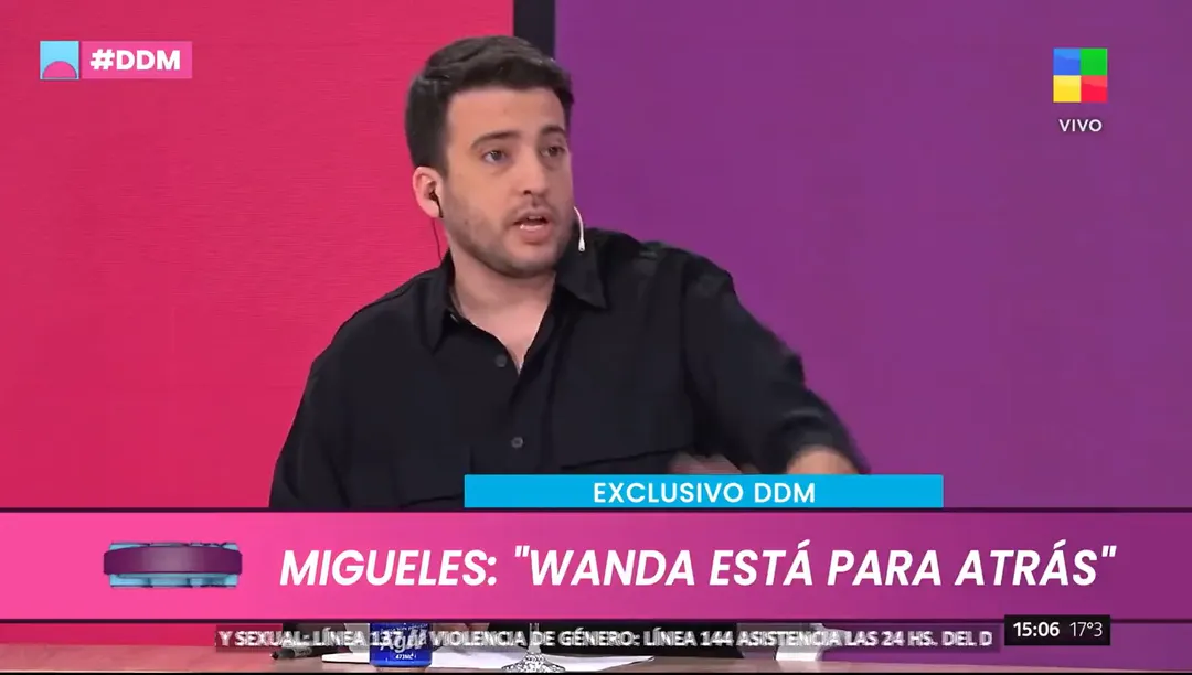 Martín Migueles defendió a Wanda y apuntó contra Mauro Icardi. 