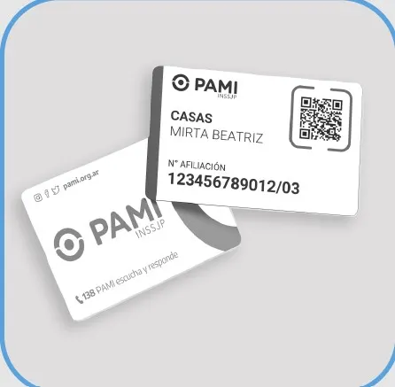 La credencial provisoria con QR se puede descargar e imprimir. Foto: PAMI