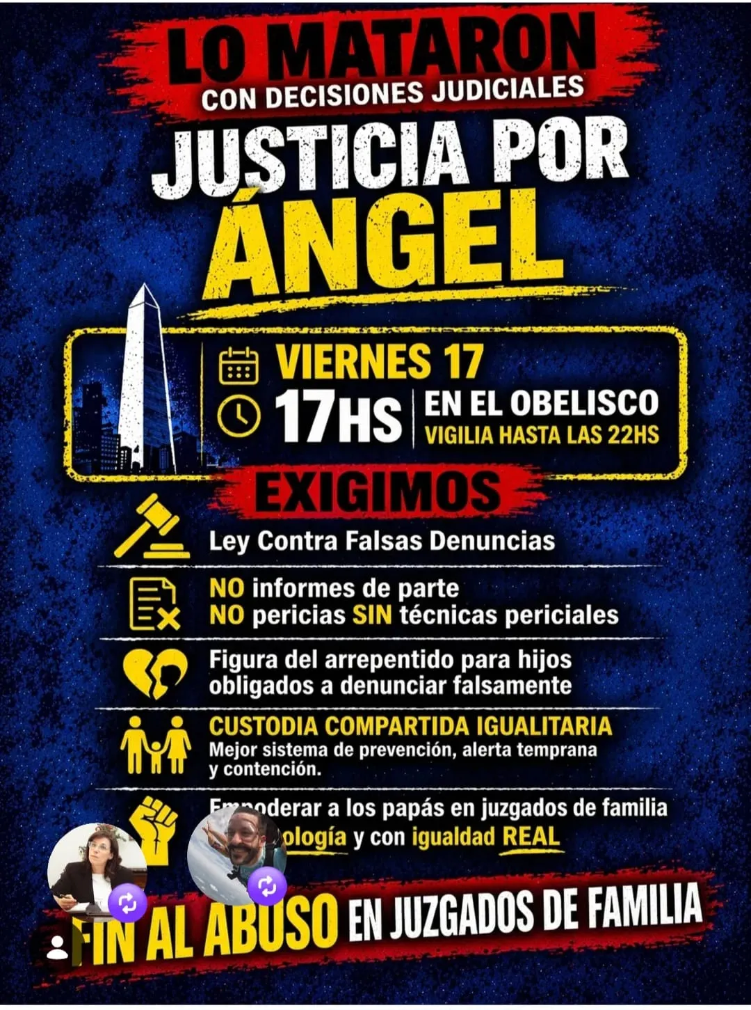 El encuentro será de 17 a 22 en el Obelisco.