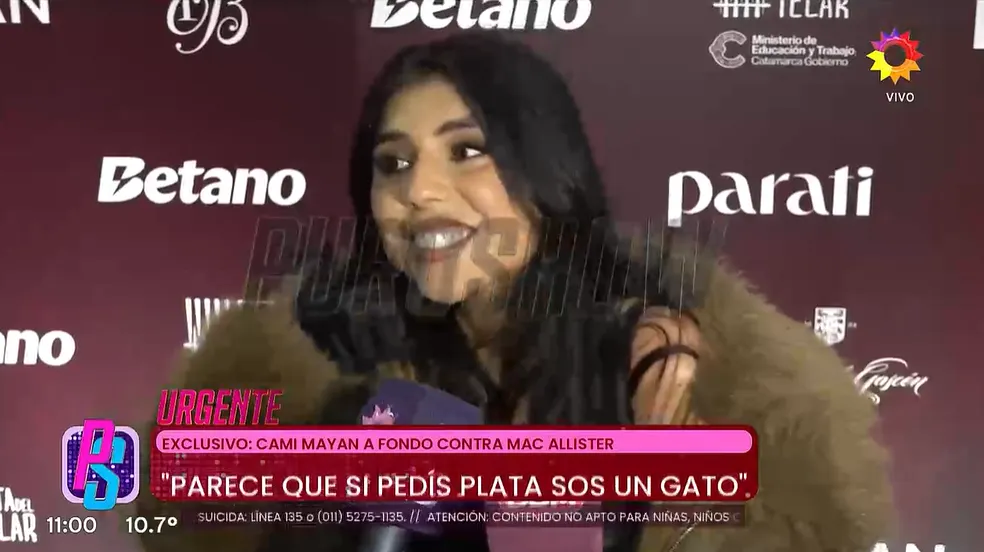 Camila Mayan rompió el silencio. 