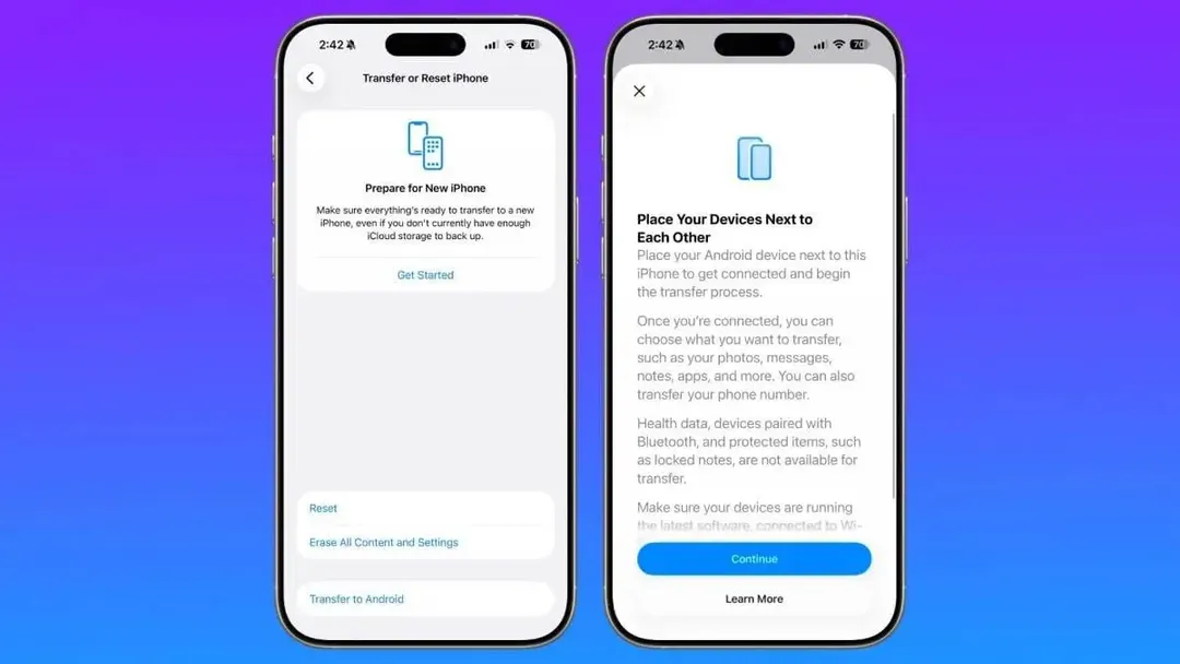 Cambios en la forma de transferir archivos con iOS 26.