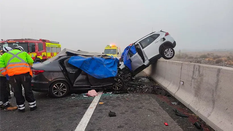El accidente se produjo sobre la mañana de este martes en una autopista chilena.