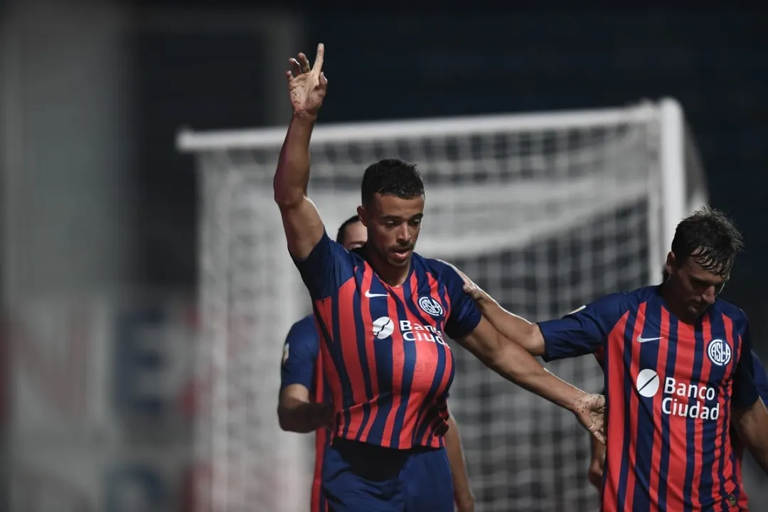 Franco Di Santo en su paso por San Lorenzo. Foto: Prensa San Lorenzo