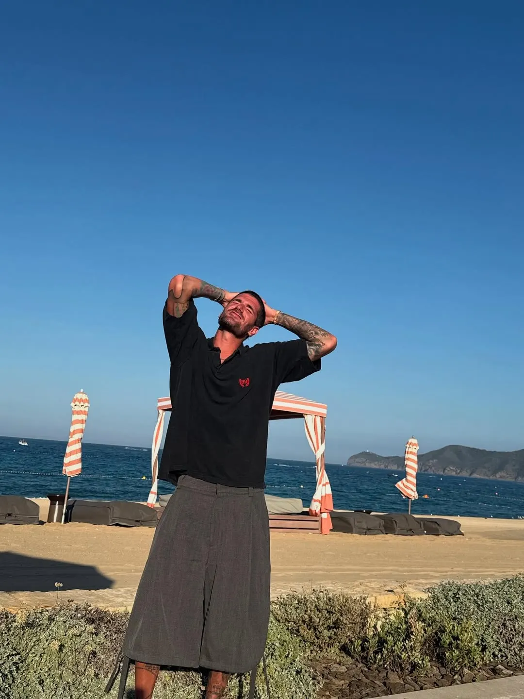 Rodrigo De Paul compartió imágenes de sus vacaciones