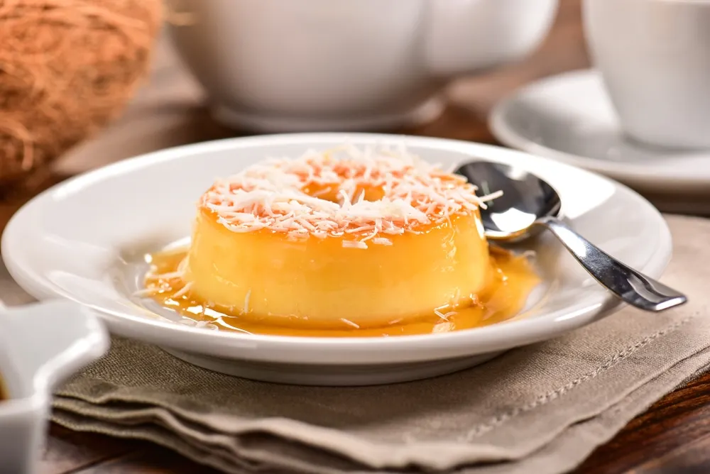 Prepará un rico flan de coco en casa.
