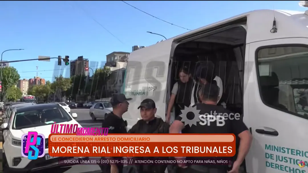 Morena Rial recibió el beneficio de prisió domiciliaria. 