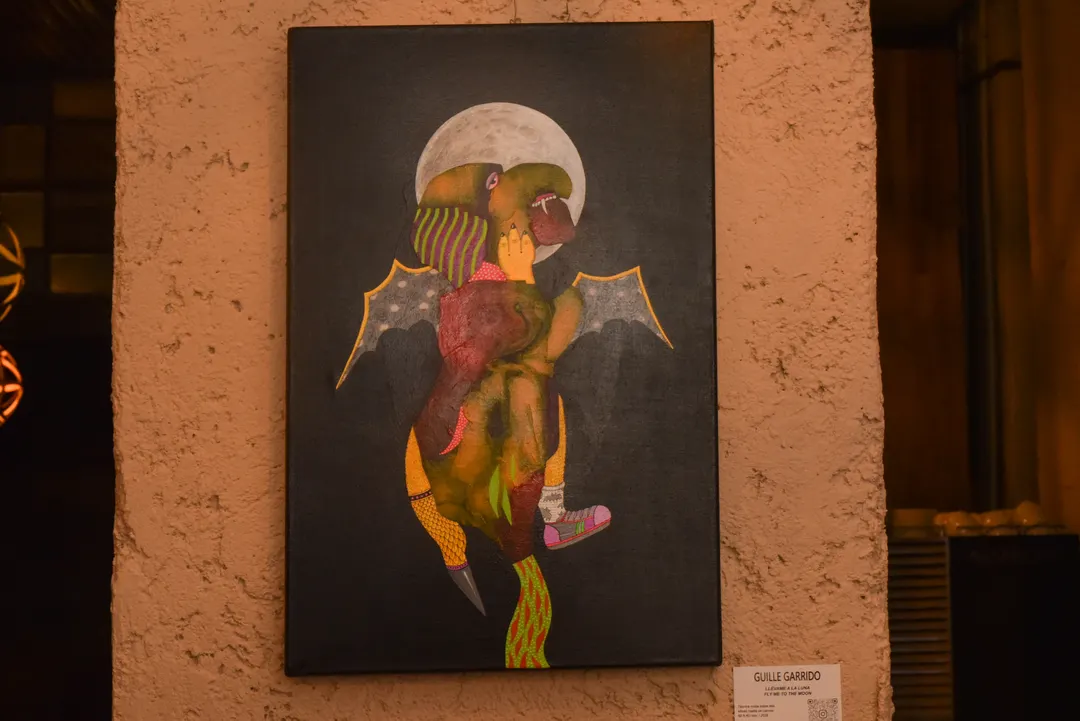 "Llevame a la luna", una obra de garrido que es una verdadera poesía visual.
