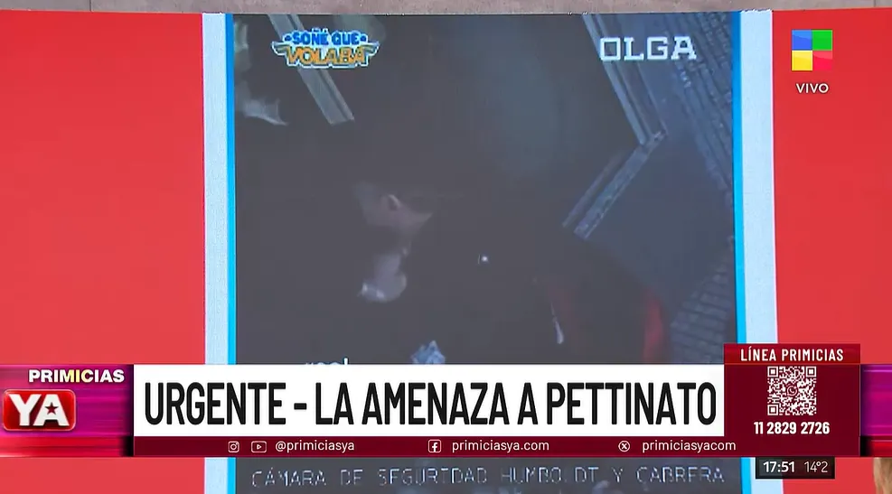 El momento de la amenaza de muerte a Homero Pettinato. 