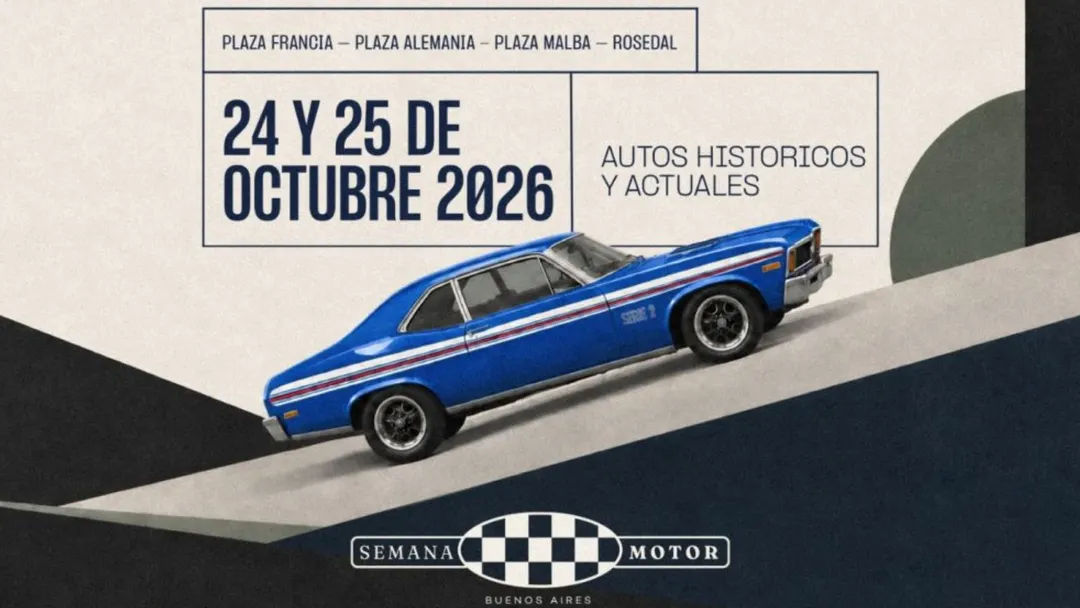 Semana Motor en Buenos Aires: exhibición al aire libre, historia y gastronomía