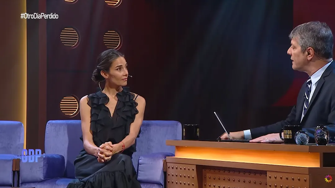 Juana Viale junto a Mario Pergolini.